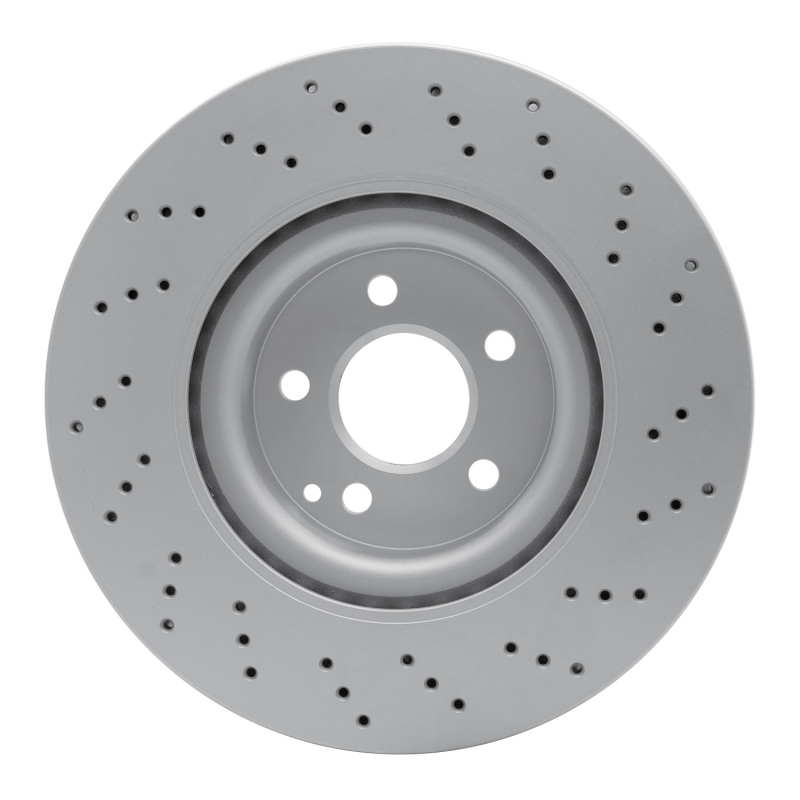 Mercedes-Benz S550 Brake Rotor (1) - Front - R1 Concepts - GeoSPEC Coated, Drilled - `07-`13